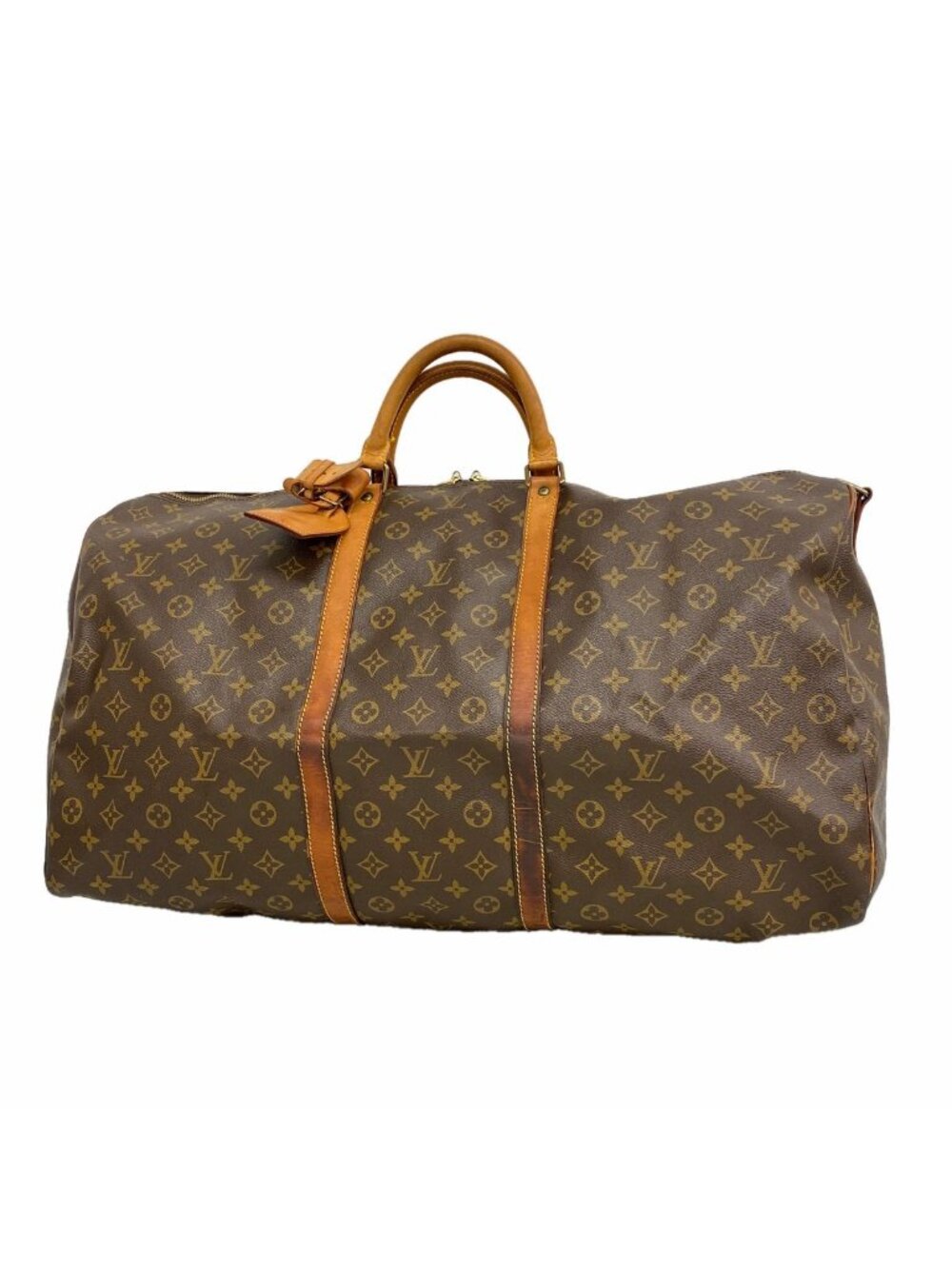 Louis Vuitton Boston Bag Monogram Keepall Bandouliere 60 Brown